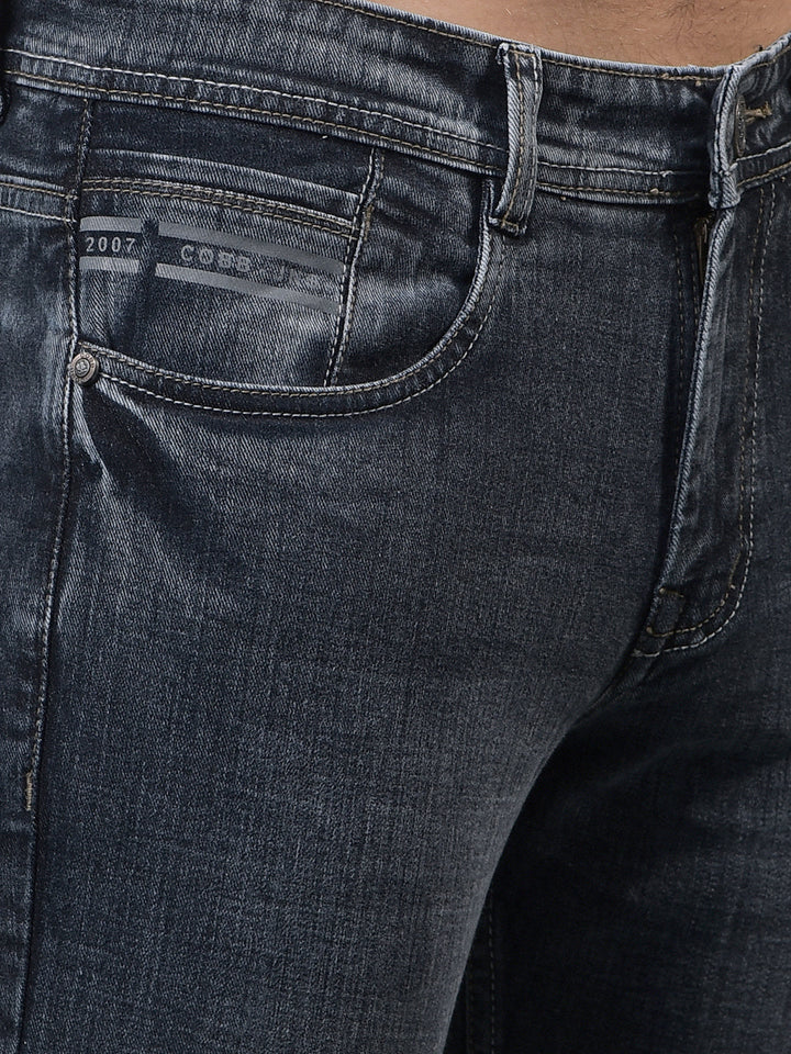 cobb grey straight-fit premium jeans