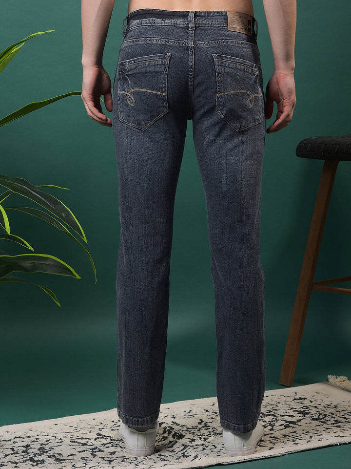 cobb grey straight-fit premium jeans