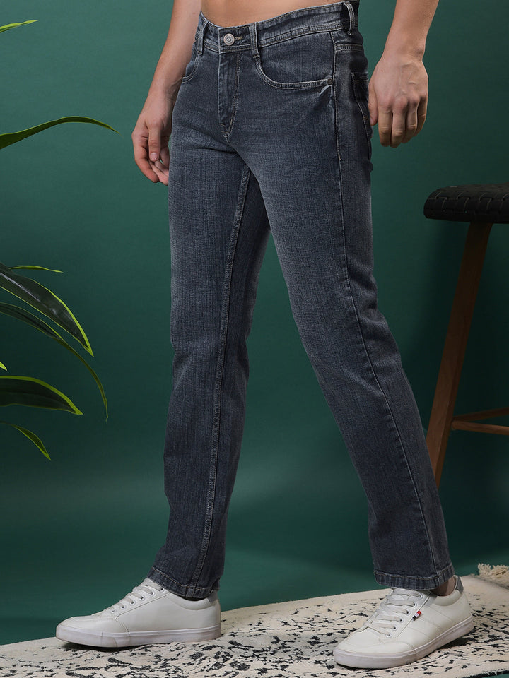 cobb grey straight-fit premium jeans