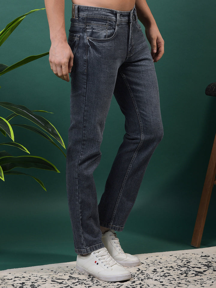 cobb grey straight-fit premium jeans