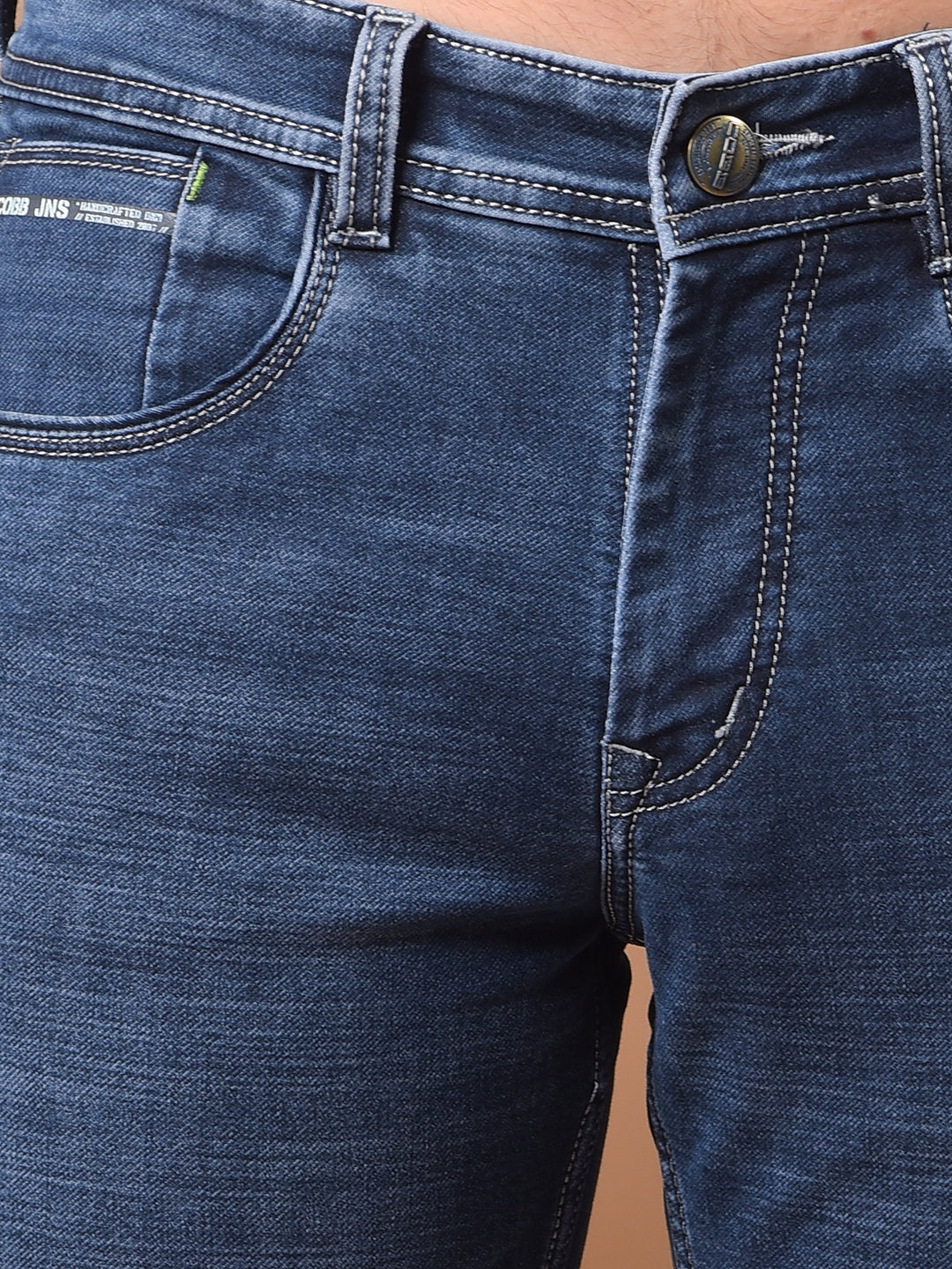 cobb blue narrow-fit premium jeans