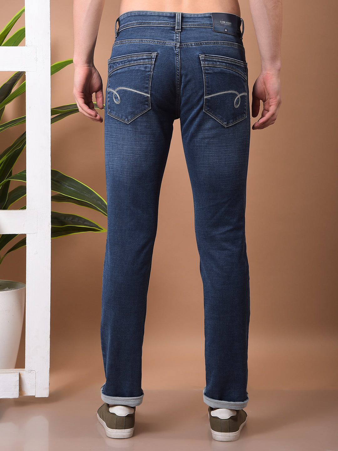 cobb blue narrow-fit premium jeans
