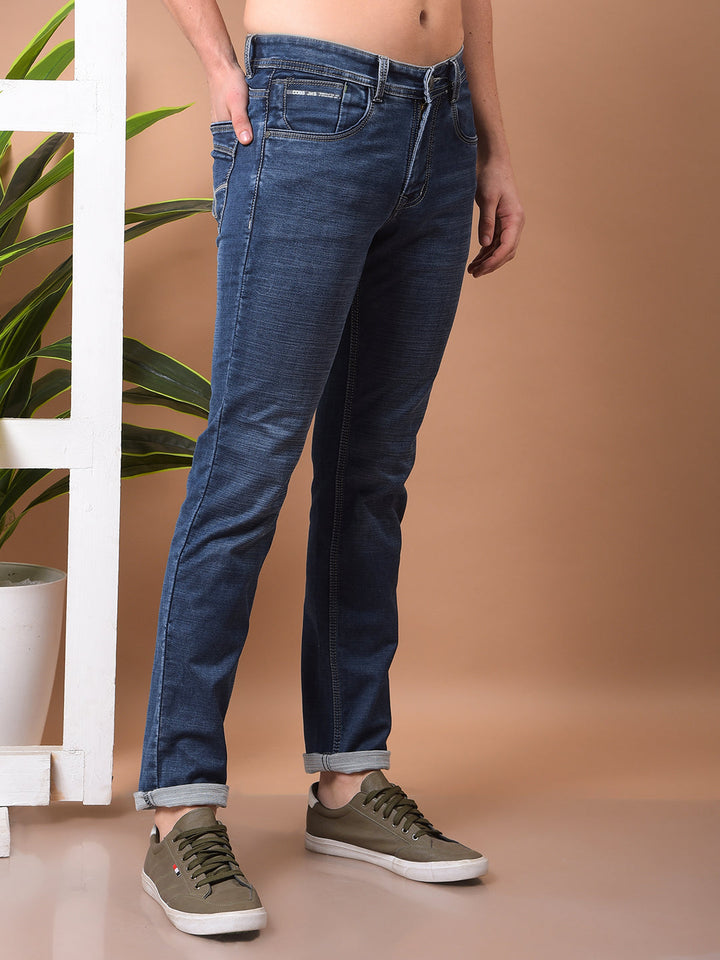 cobb blue narrow-fit premium jeans