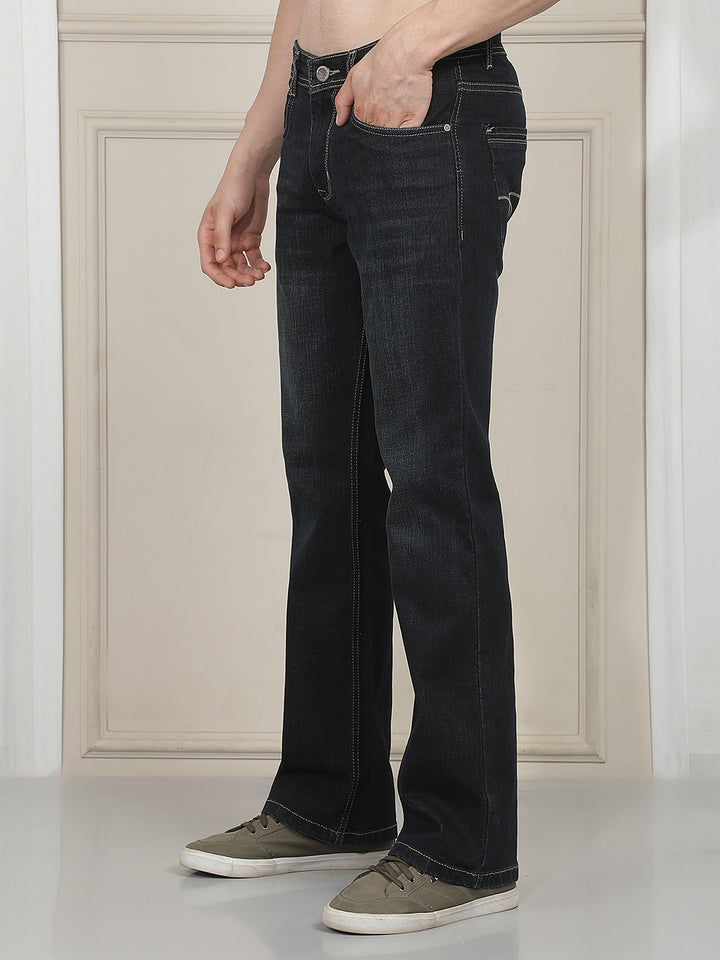 brown boot cut premium jeans