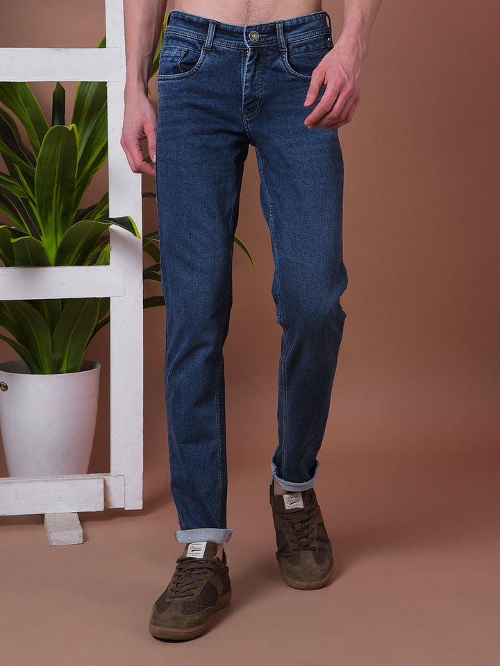 cobb blue narrow-fit premium jeans