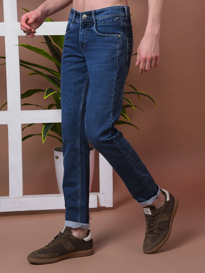 cobb blue narrow-fit premium jeans