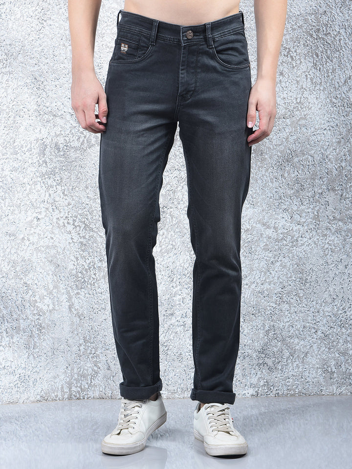 cobb dark grey narrow-fit premium jeans