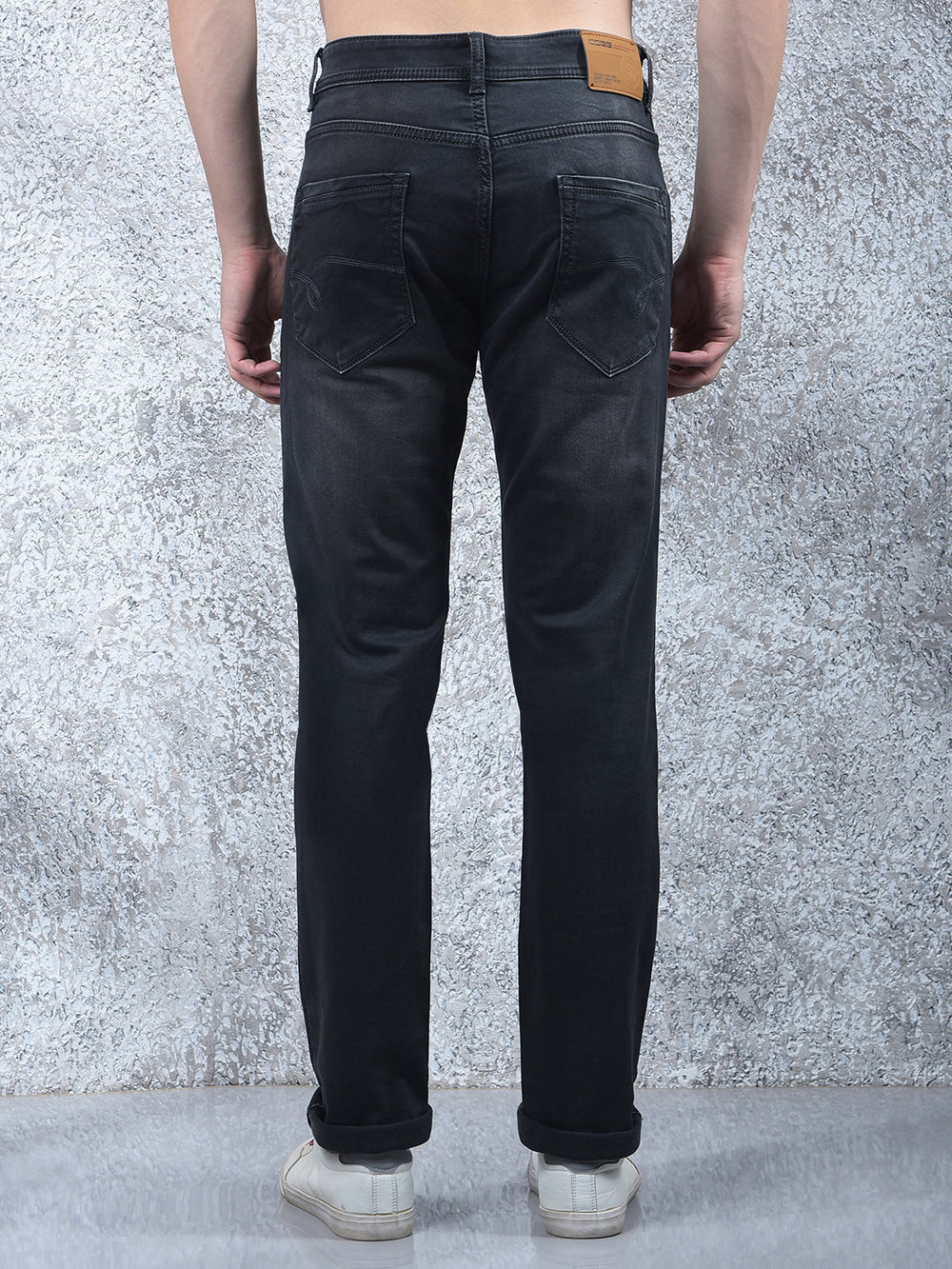 cobb dark grey narrow-fit premium jeans