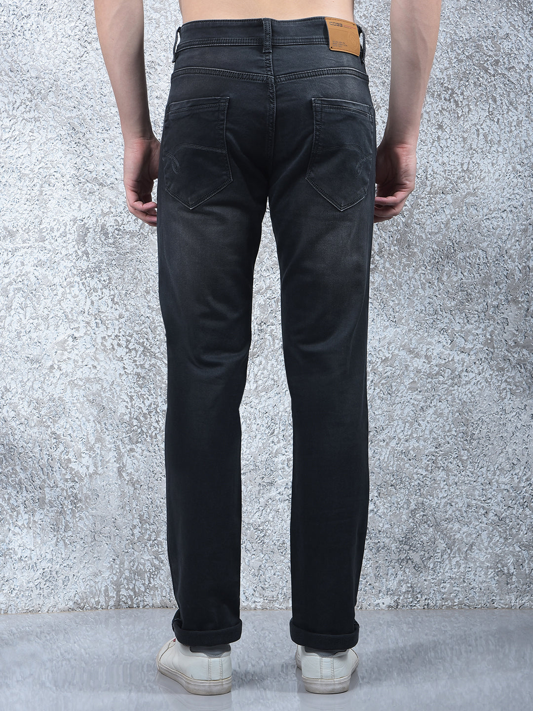 cobb dark grey narrow-fit premium jeans