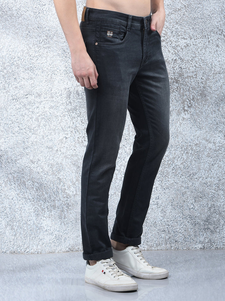 cobb dark grey narrow-fit premium jeans