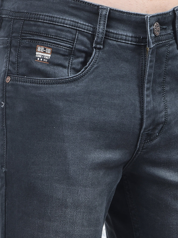 cobb dark grey narrow-fit premium jeans
