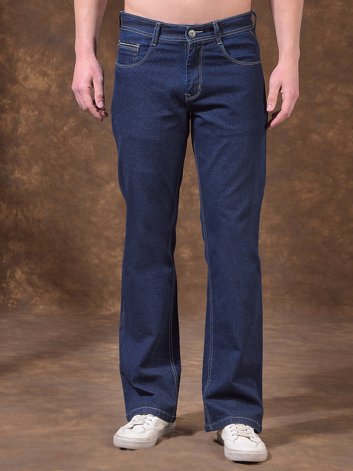 cobb blue boot-cut premium jeans