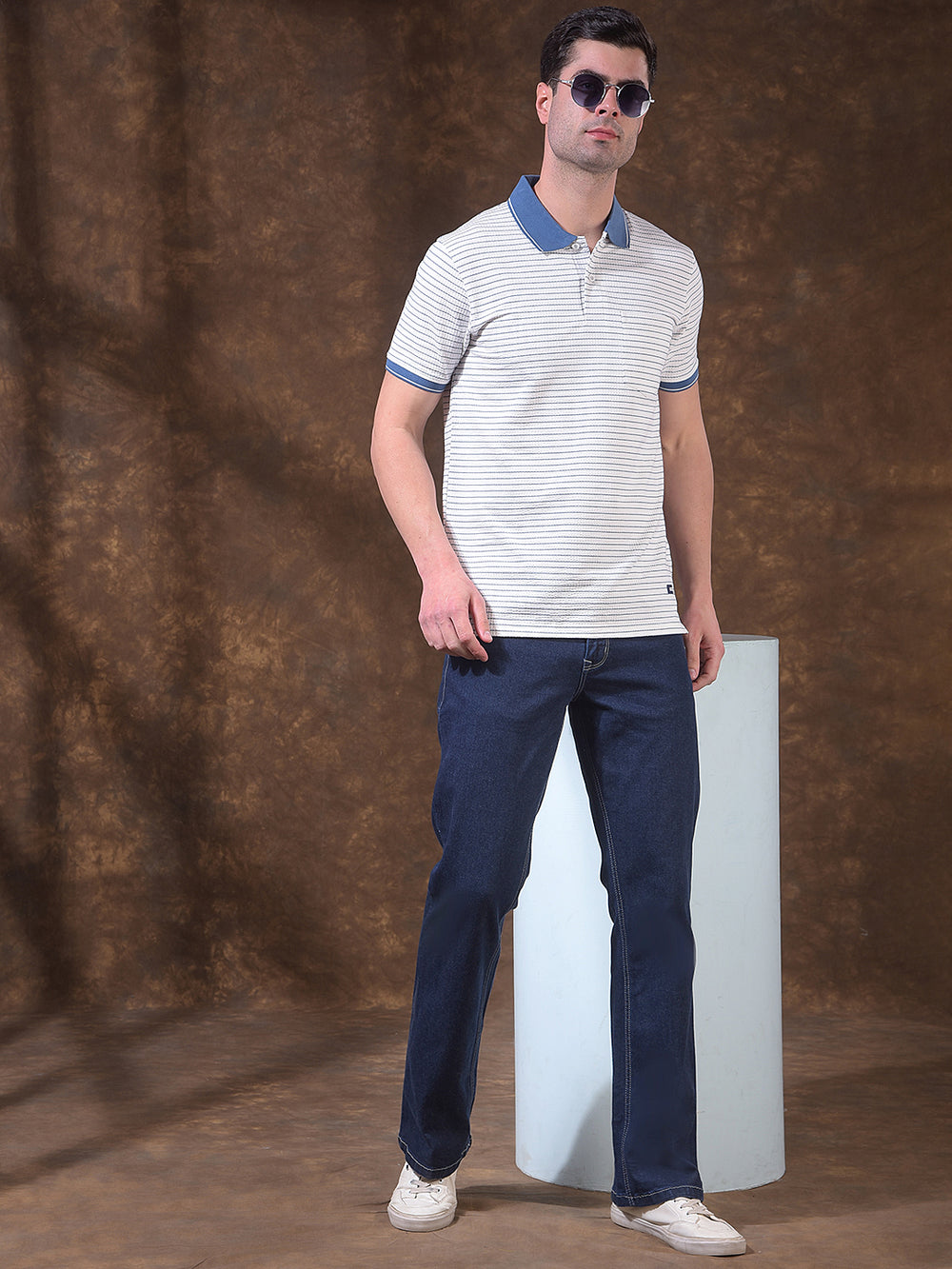 cobb blue boot-cut premium jeans