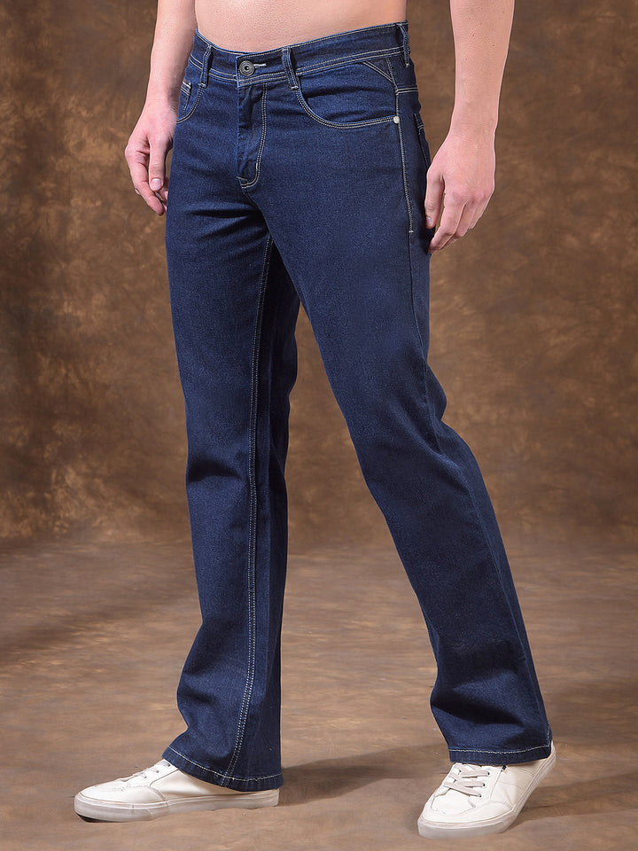 cobb blue boot-cut premium jeans