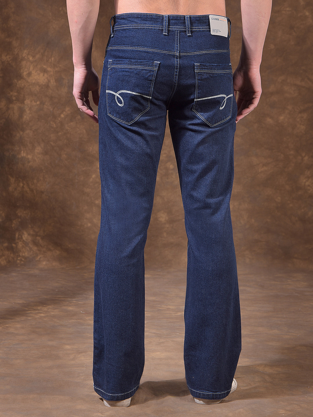 cobb blue boot-cut premium jeans