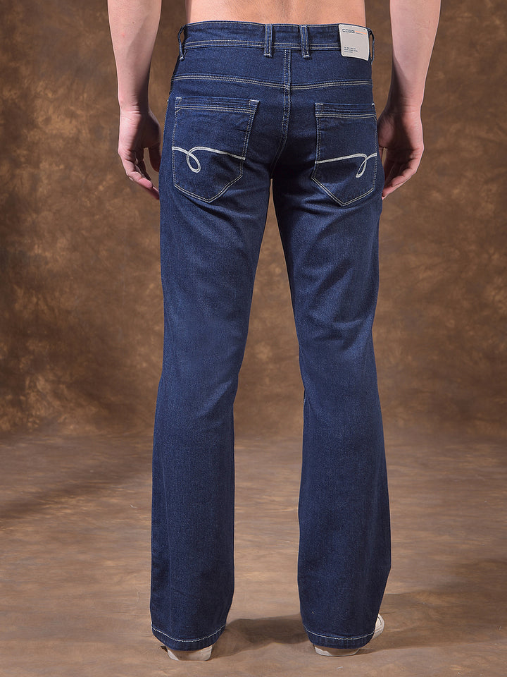 cobb blue boot-cut premium jeans