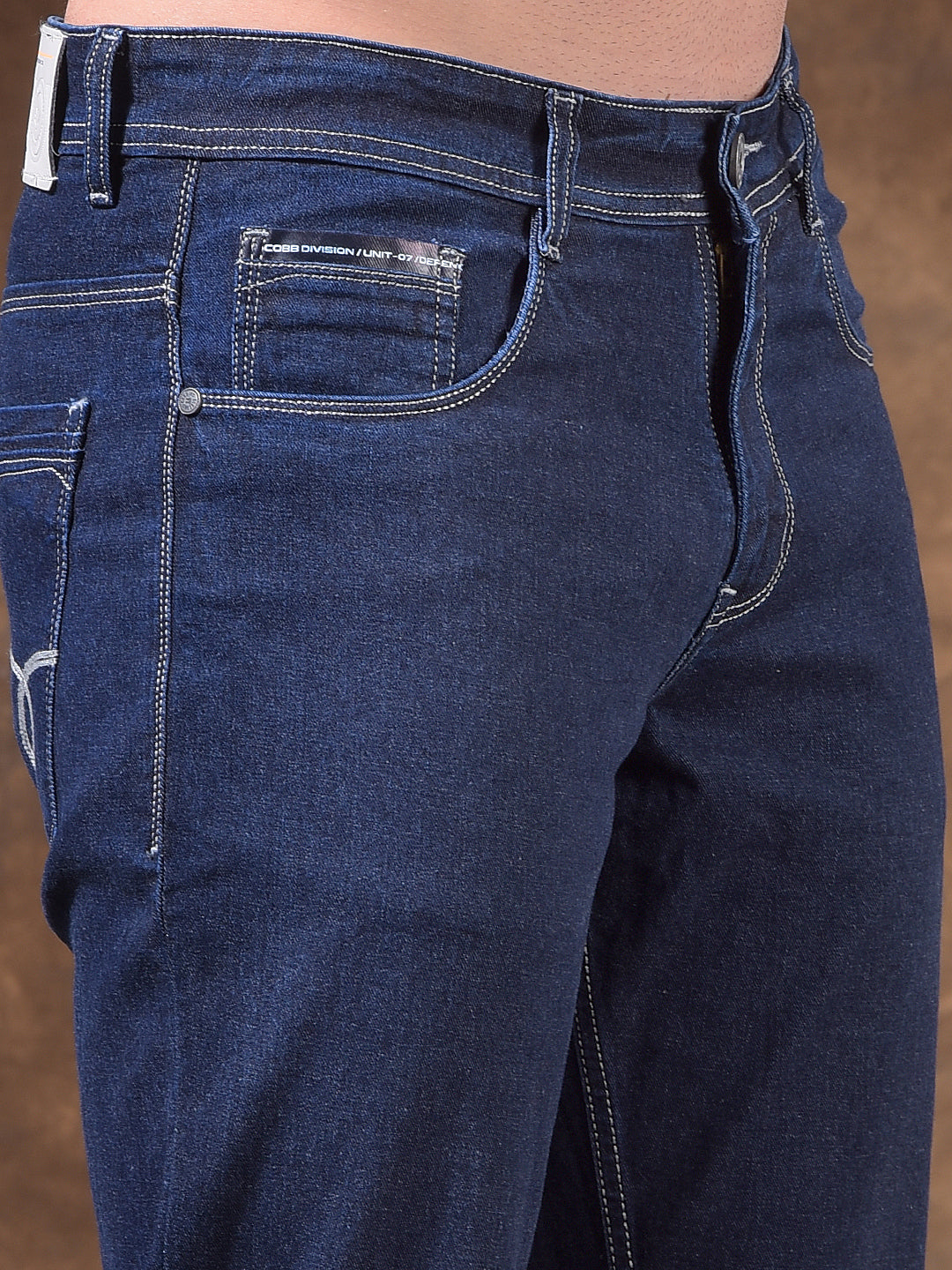cobb blue boot-cut premium jeans