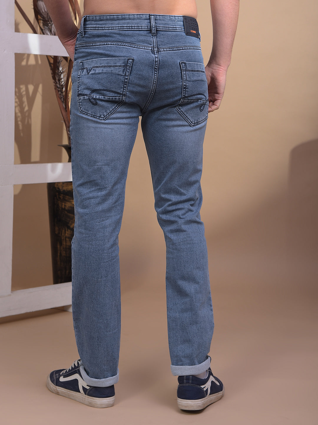 cobb medium blue narrow-fit premium jeans