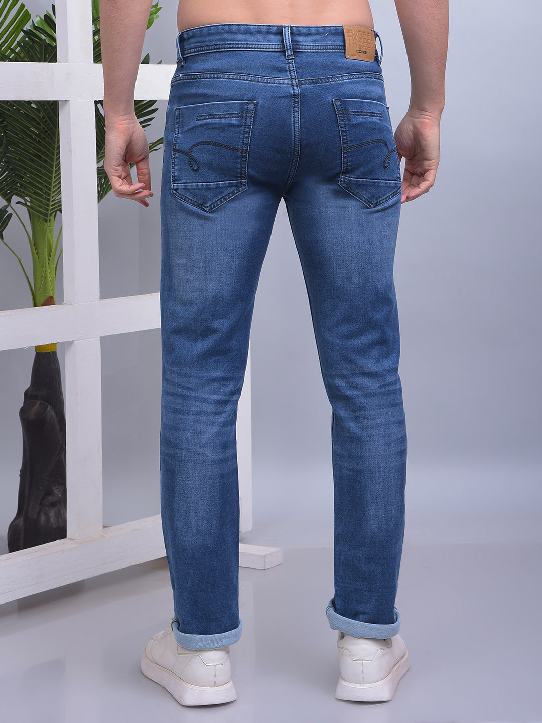 cobb blue narrow-fit premium jeans