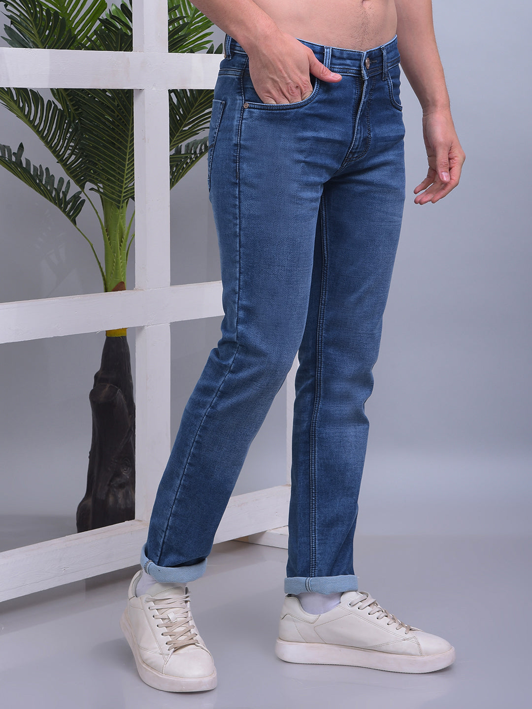 COBB BLUE NARROW-FIT PREMIUM JEANS