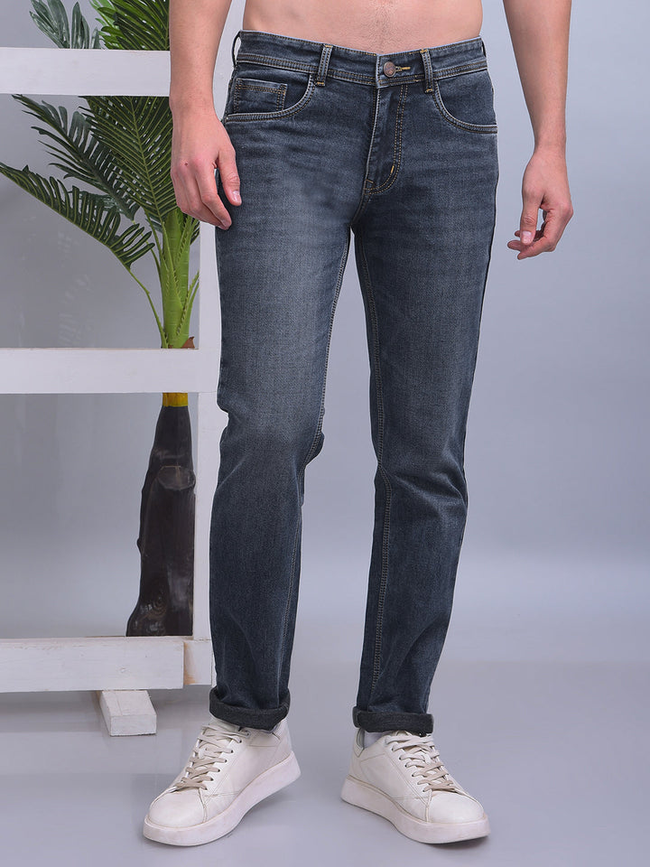 cobb navy narrow-fit premium jeans