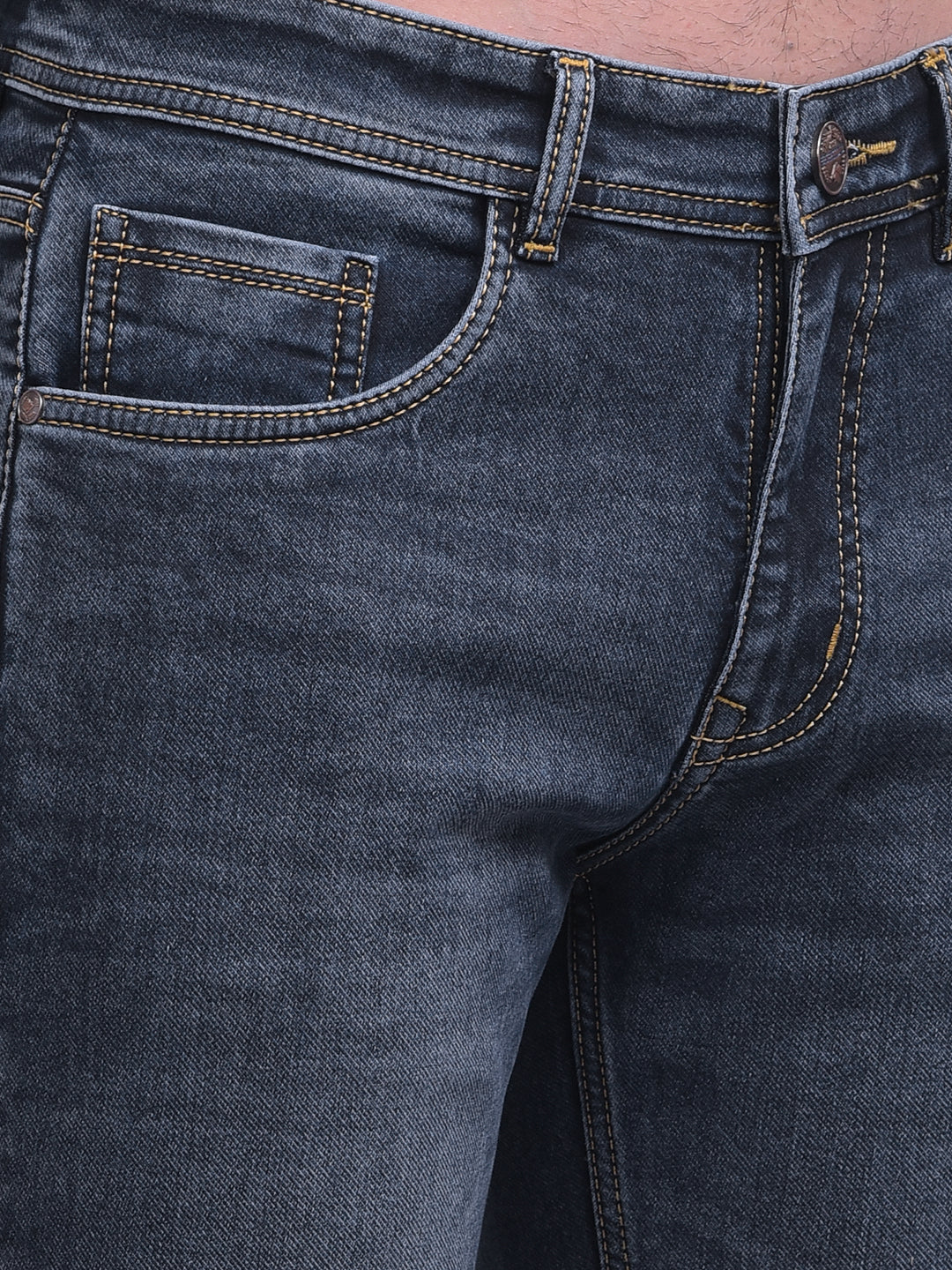 cobb navy narrow-fit premium jeans