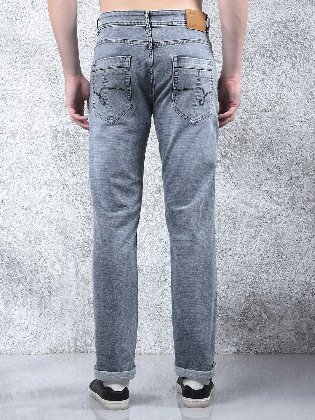 cobb grey narrow-fit premium jeans