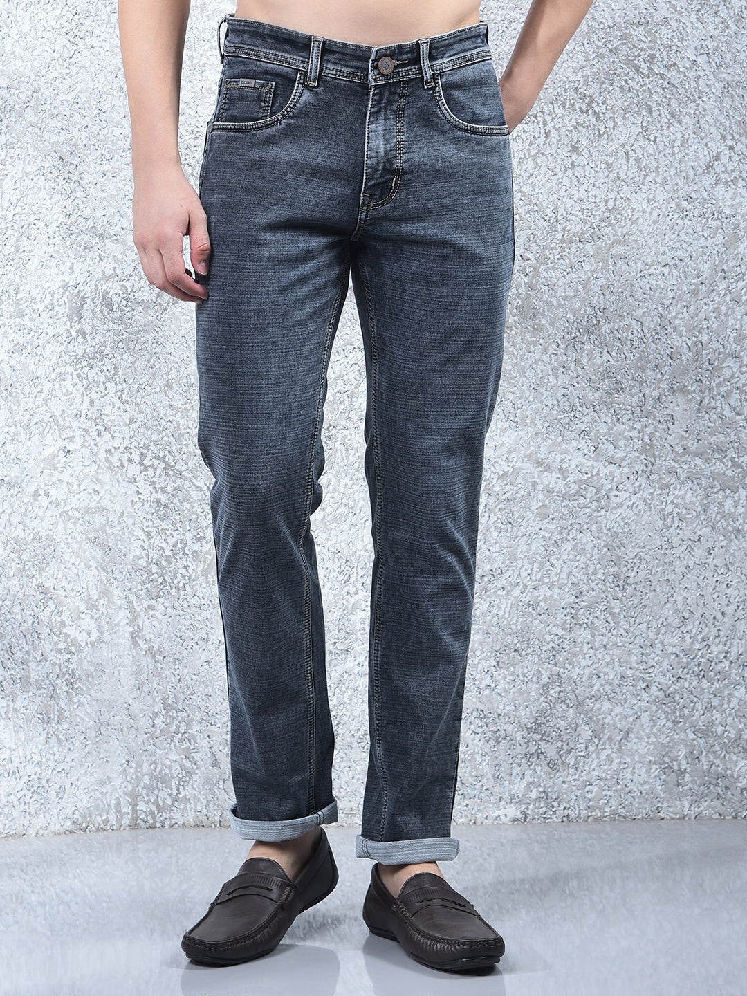 cobb grey narrow-fit premium jeans