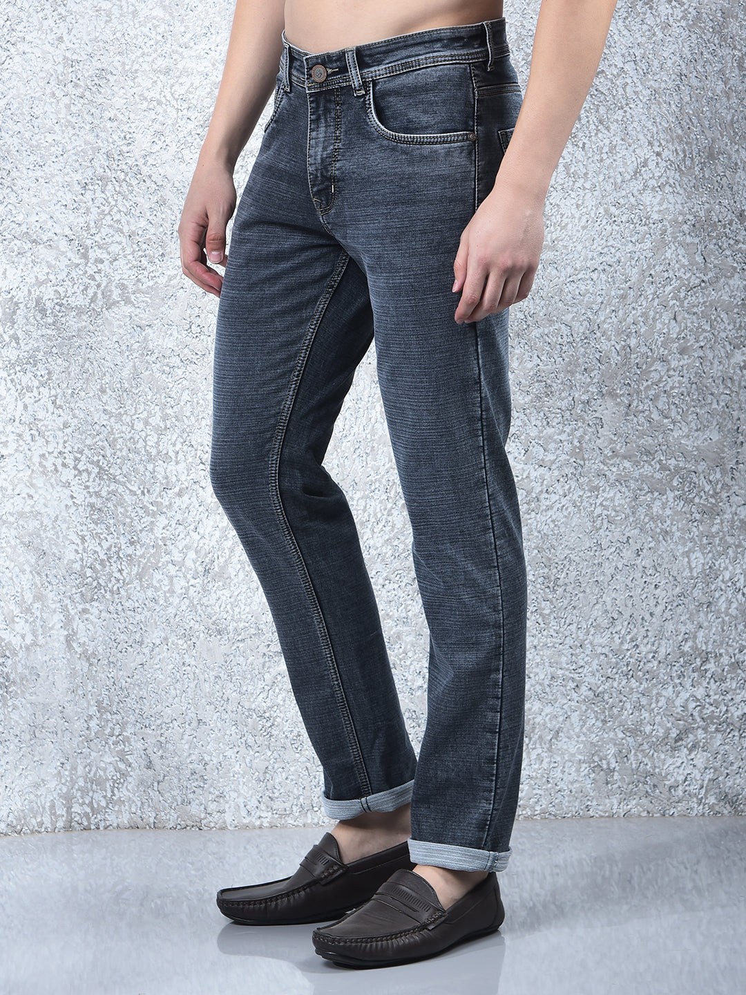 cobb grey narrow-fit premium jeans