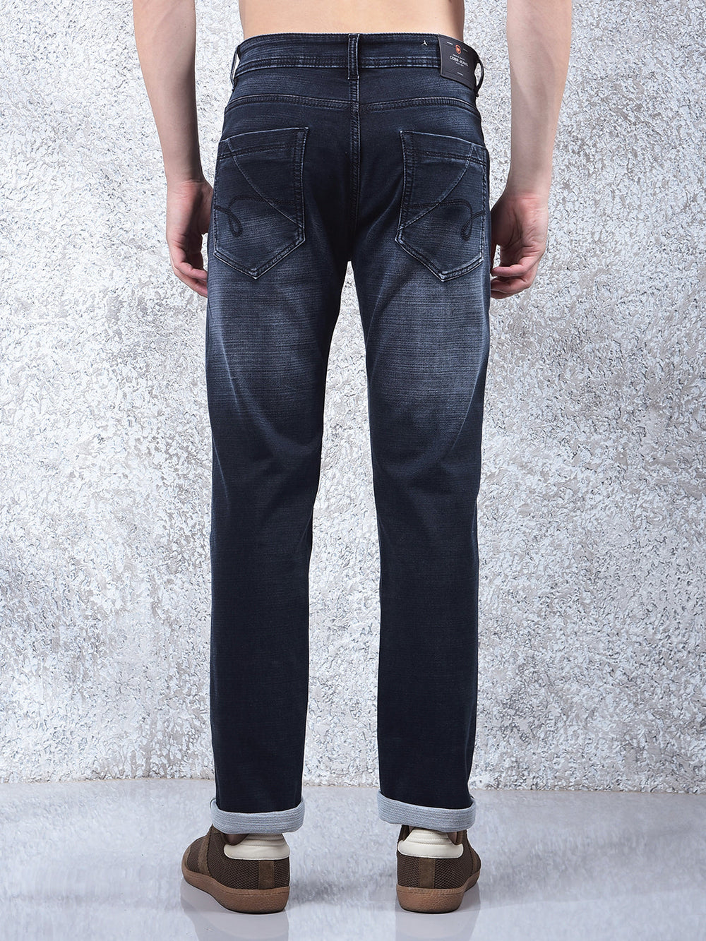 cobb dark grey narrow-fit premium jeans