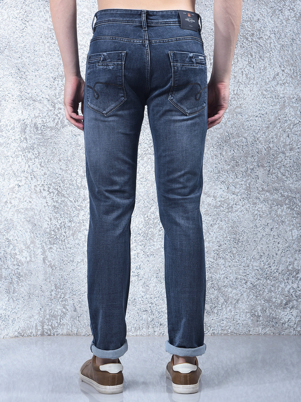 cobb dark blue narrow-fit premium jeans