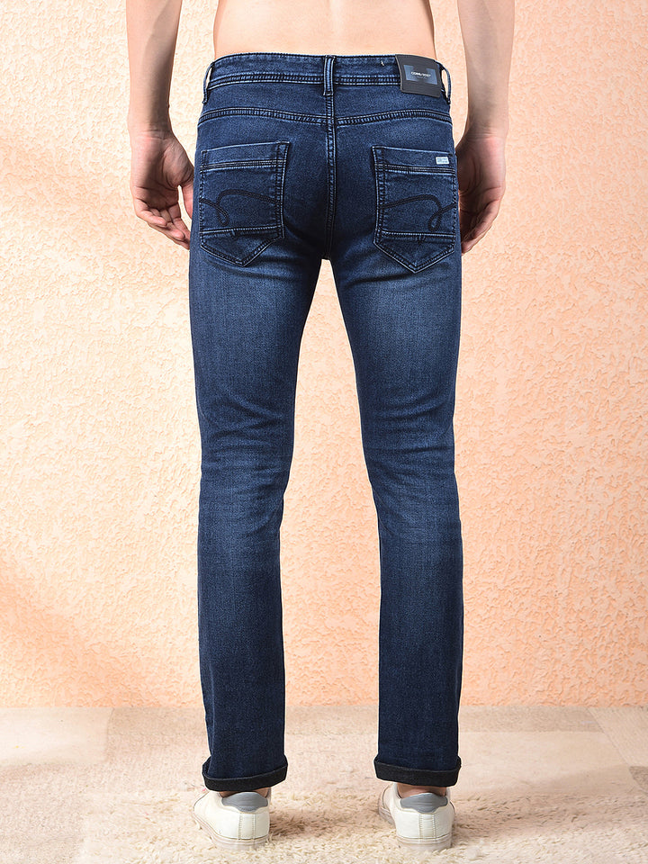 cobb dark blue narrow-fit premium jeans