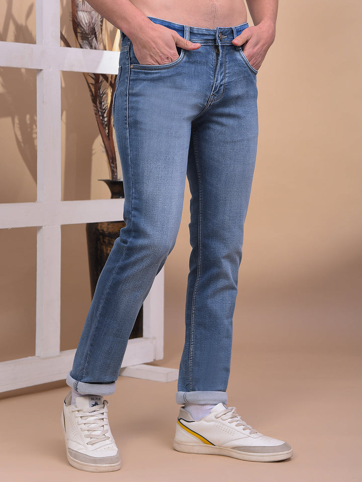 COBB BLUE STRAIGHT-FIT PREMIUM JEANS