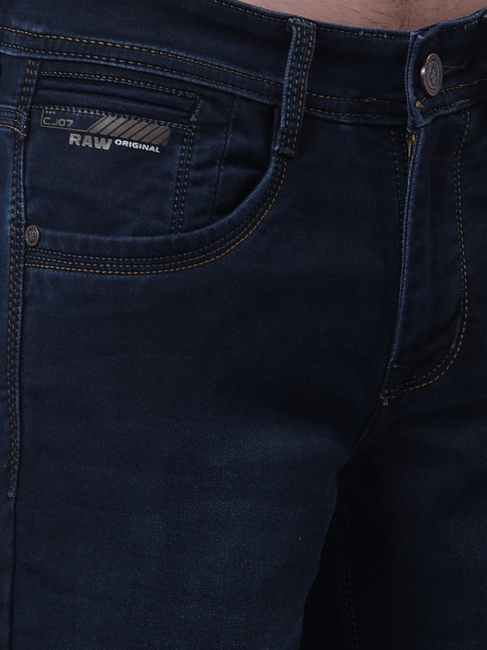 cobb navy blue narrow-fit premium jeans