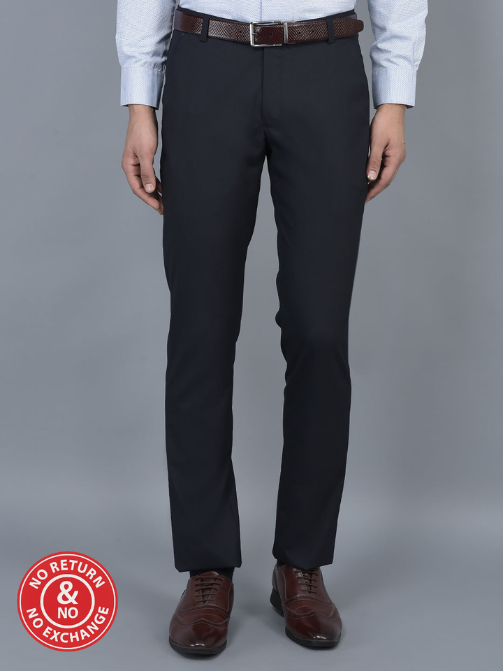 Cobb Navy Blue Ultra Fit Formal Trouser