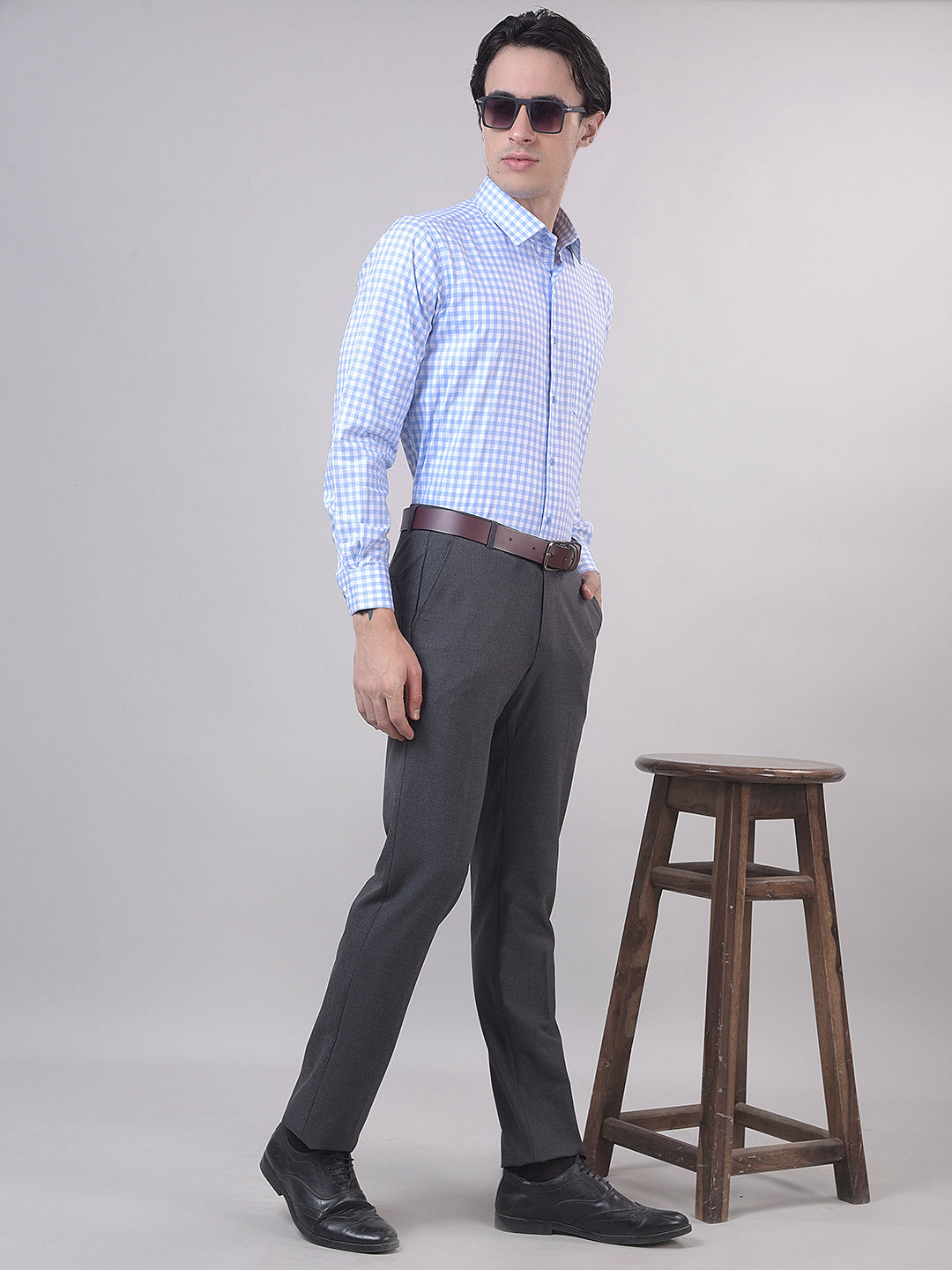 Dark Grey Ultra-Fit Formal Trouser