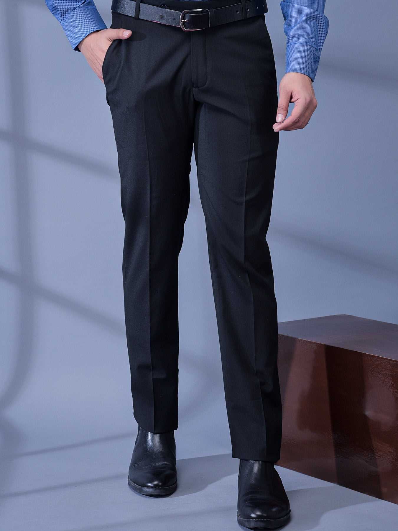 Cobb Light Grey Ultra Fit Formal Trouser