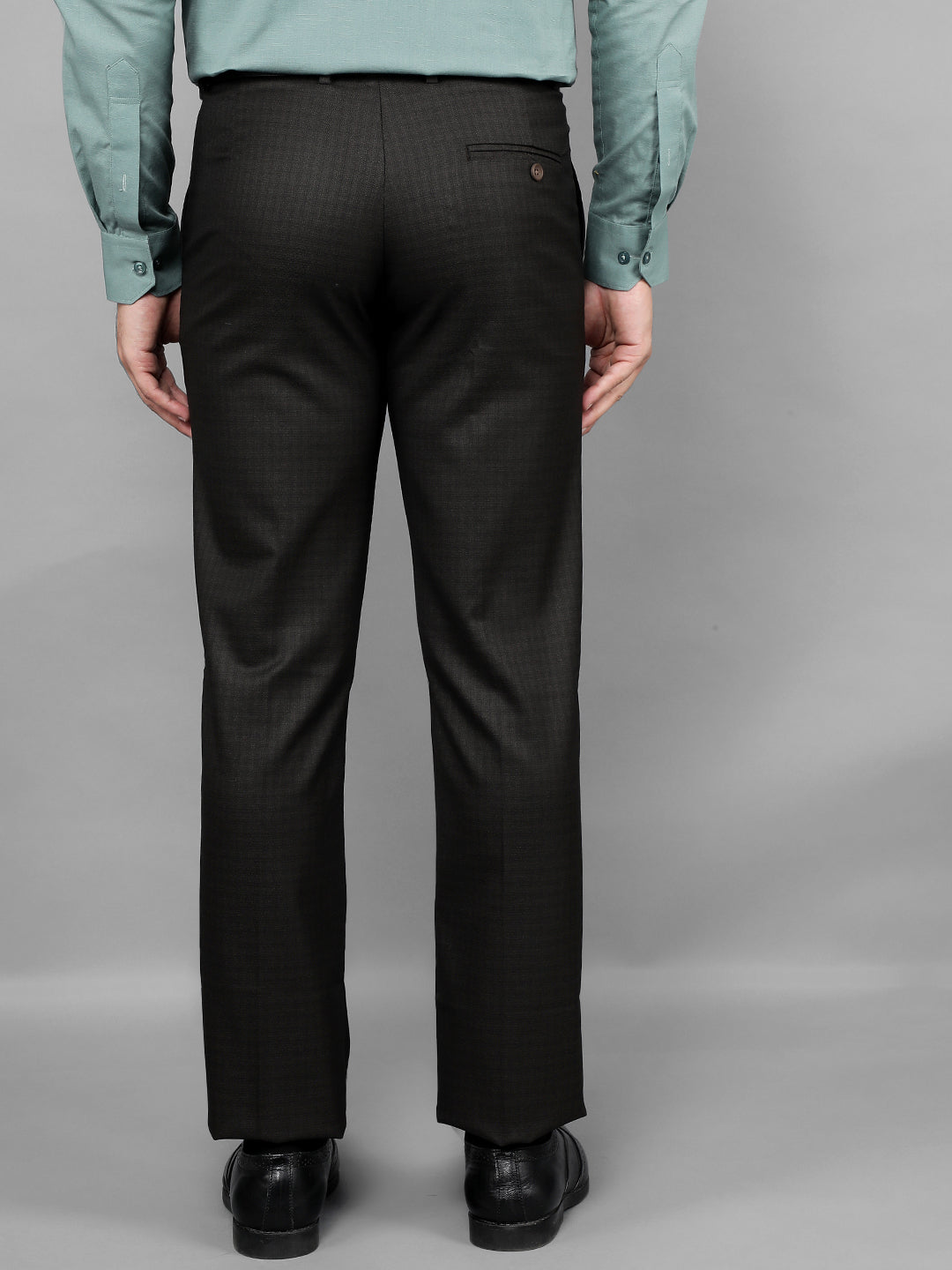 cobb mens dark grey formal trousers