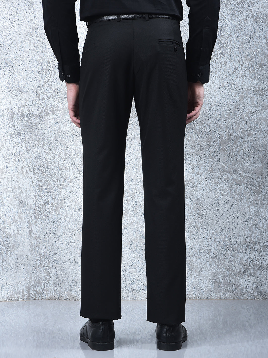 cobb black ultra-fit formal trouser