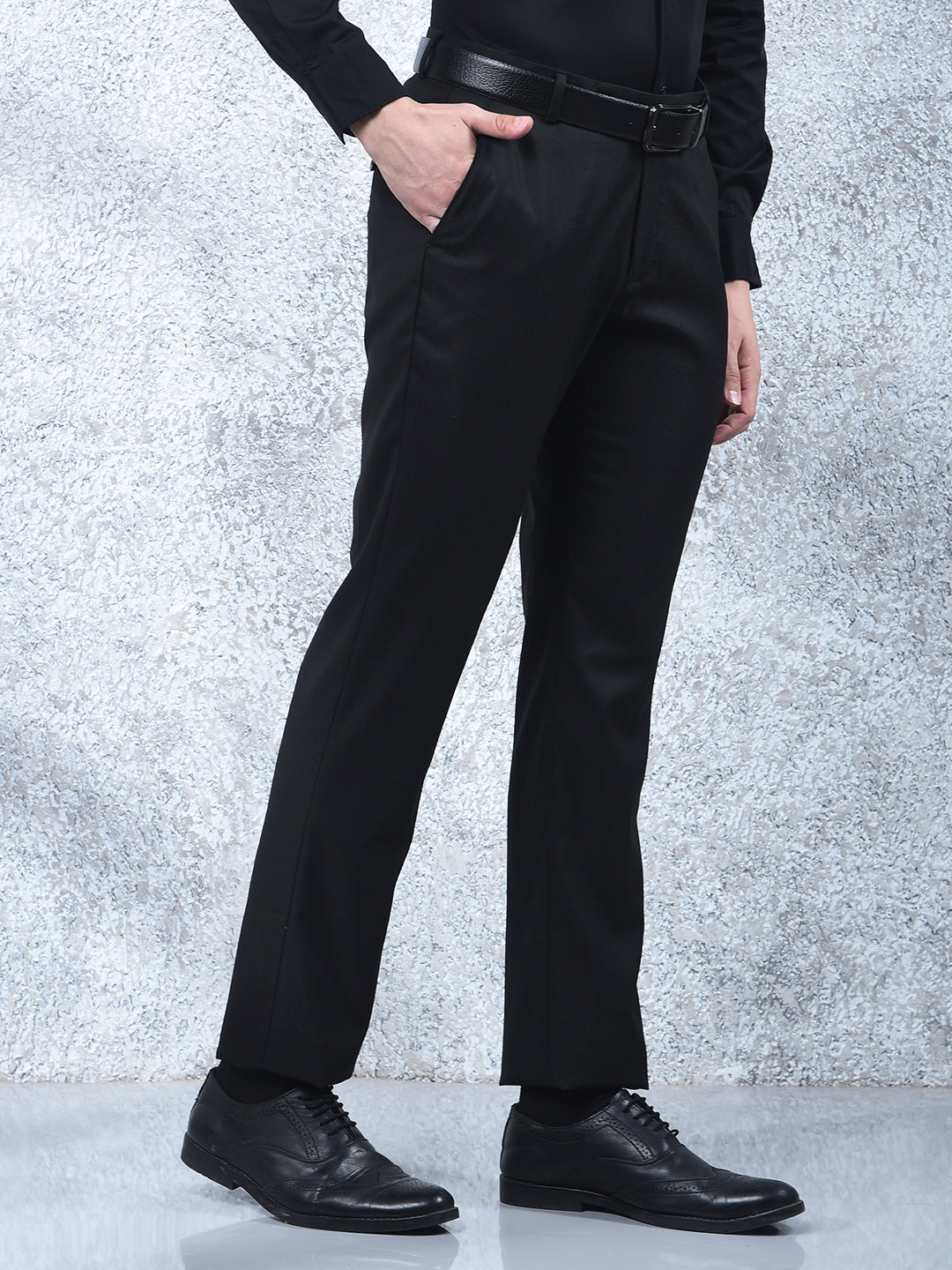 cobb black ultra-fit formal trouser