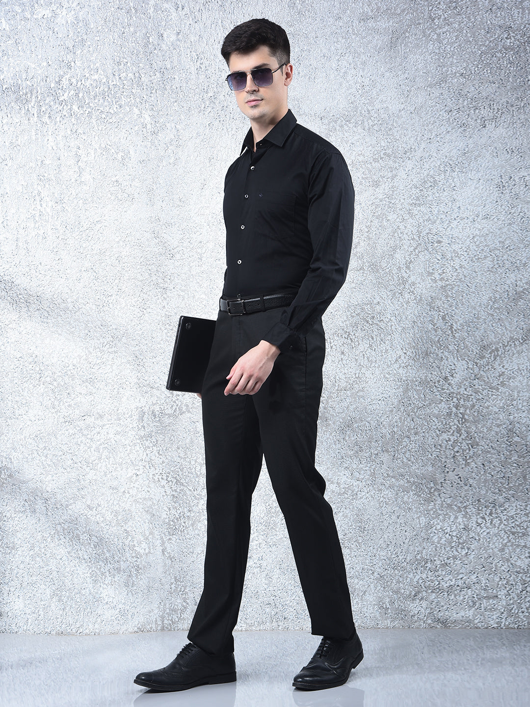 COBB BLACK ULTRA-FIT FORMAL TROUSER