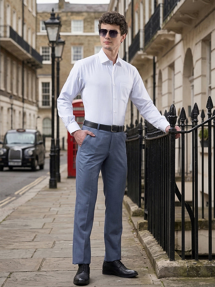 cobb dark blue ultra-fit formal trouser