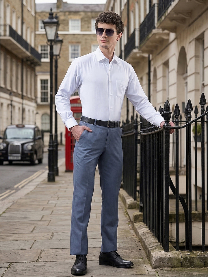 cobb dark blue ultra-fit formal trouser