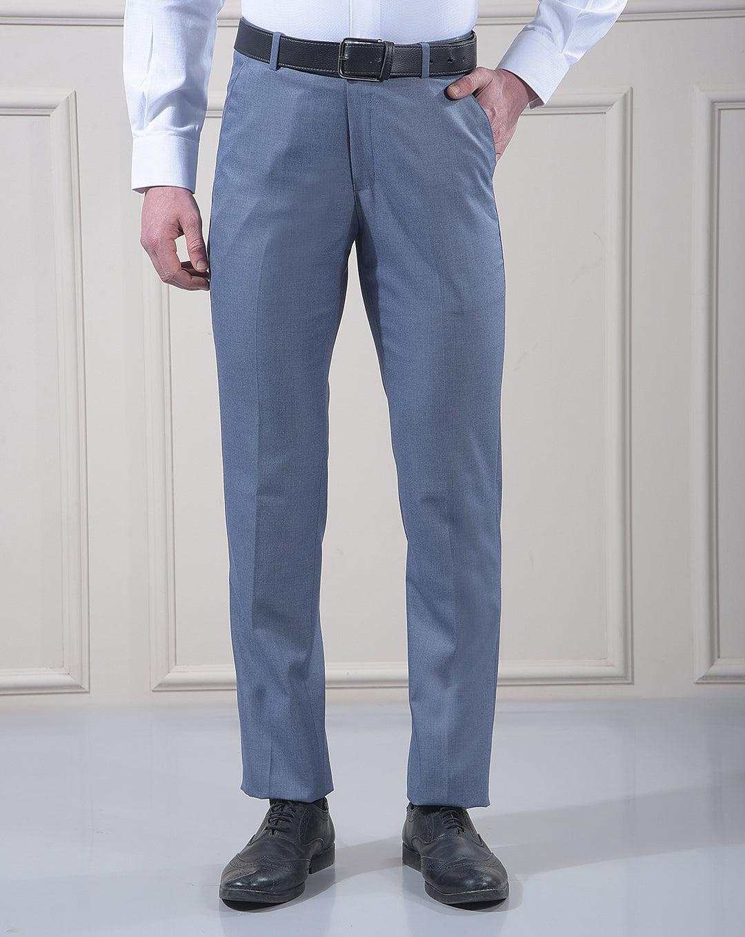 cobb dark blue ultra-fit formal trouser