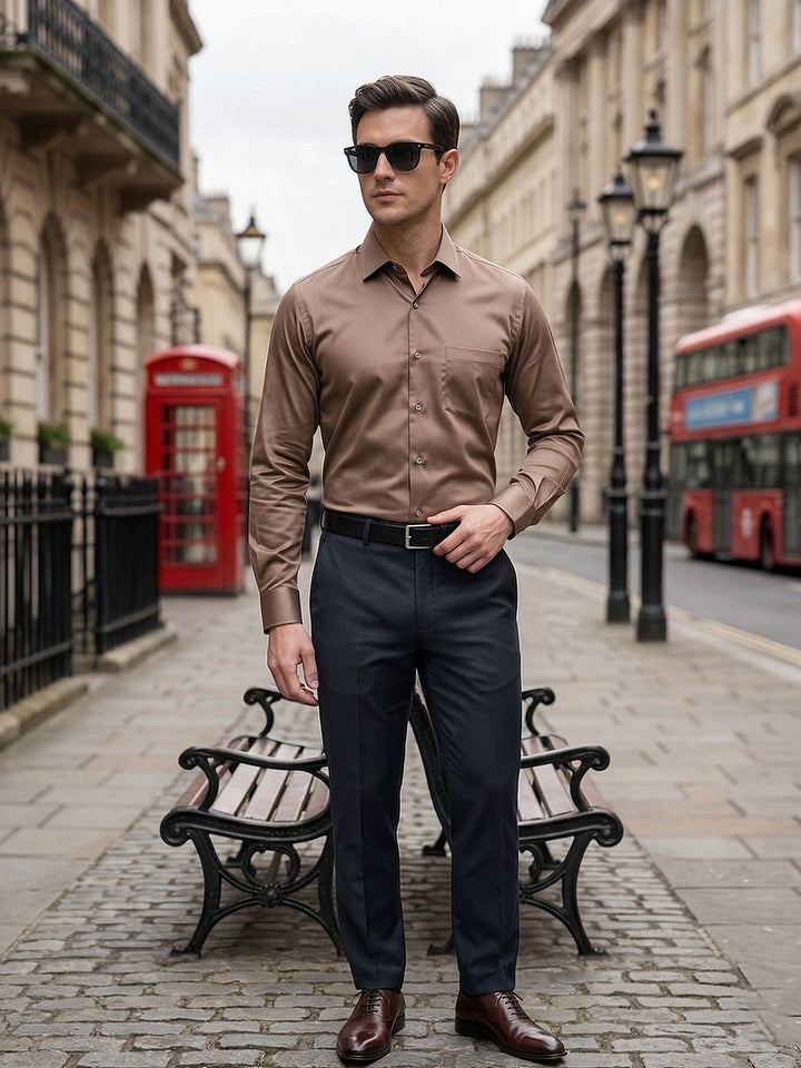 cobb dark grey ultra-fit formal trouser