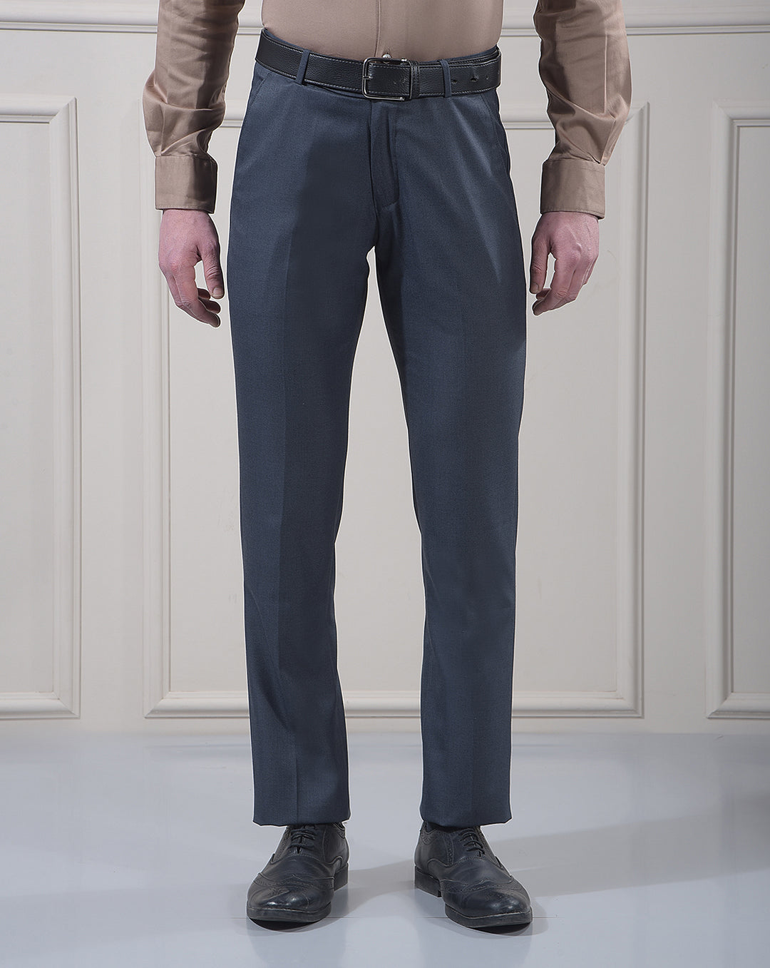 cobb dark grey ultra-fit formal trouser