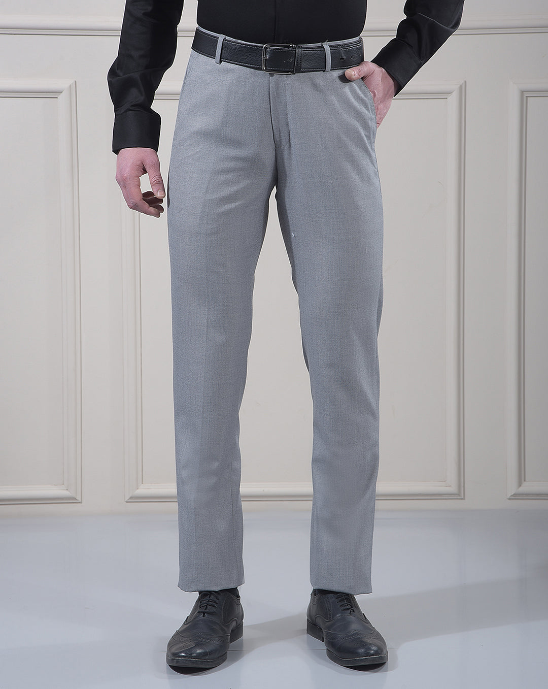 cobb grey ultra-fit formal trouser