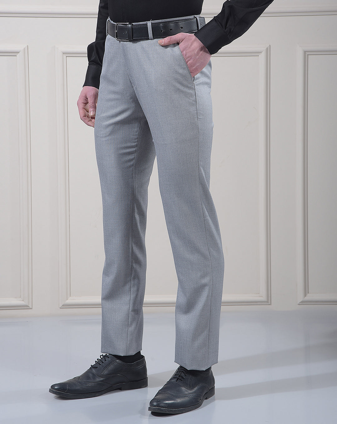 cobb grey ultra-fit formal trouser
