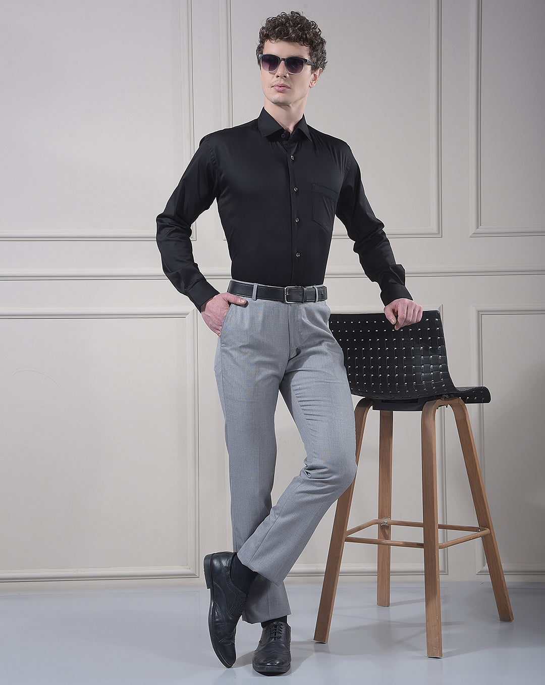 COBB GREY ULTRA-FIT FORMAL TROUSER
