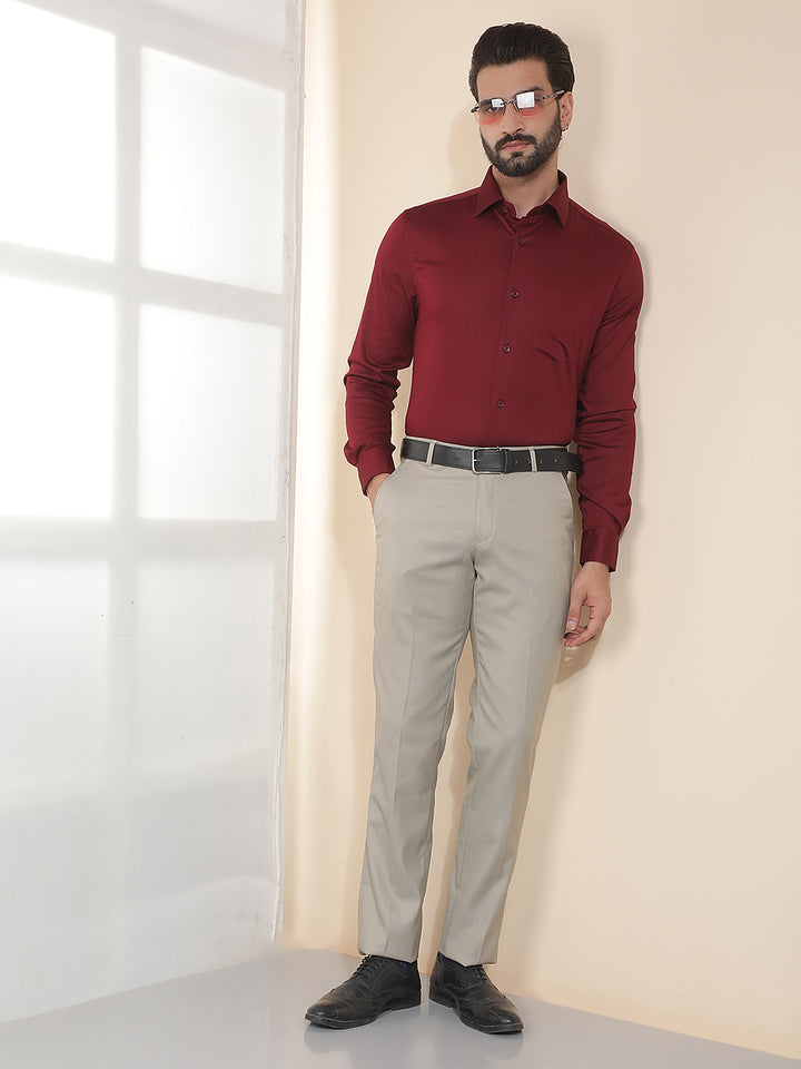 COBB FAWN  SOLID ULTRA-FIT FORMAL TROUSER